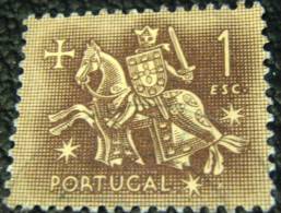 Portugal 1953 Medieval Knight 1e - Used - Used Stamps