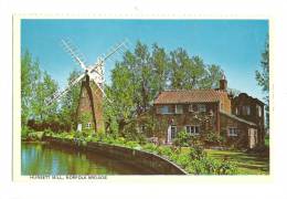 Cp, Angleterre, Norfolk Brods, Hunsett Mill, Voyagée 1989 - Sonstige & Ohne Zuordnung