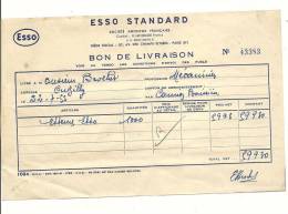 Bon De Livraison, ESSO Standard - Paris (75) - 1955 - 1950 - ...