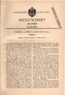 Original Patentschrift - Frédéric Ter Weele In Saint Dié , 1902 , Streckwerck , Spinnerei , Kämmerei !!! - Machines