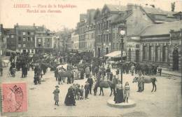 14 LISIEUX PLACE DE LA REPUBLIQUE MARCHE AUX CHEVAUX - Lisieux