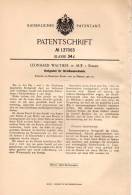 Original Patentschrift - L. Walther In Aue I. Erzgeb., 1902 , Christbaum - Schmuck , Weihnachtsbaum , Weihnachten !!! - Decorazioni Natalizie