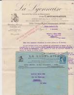 Lettre Lyon 1924 Assurances La Lyonnaise - Banque & Assurance