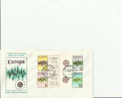 EUROPA CEPT 1972- MALTA -FDC SPECIAL BANNERS W 4 STS +4 BANNERS OF 1,3-3-5-7,5 C – LA VALLETTA  NOV 11 REFE13 - 1972