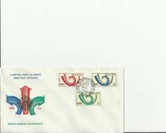 EUROPA CEPT 1973 - MALTA -FDC FULL SERIES  W 3 STS OF 3-5-7,5 C – LA VALLETTA   JUN 2 REFE16 - 1973