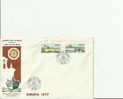 EUROPA CEPT 1977 - MALTA -FDC BOAT  IMAGE    W 2 STS OF 7- 20 C –  VALLETTA   JUL 5 REFE23 - 1977