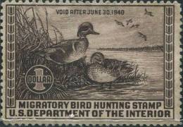 BB1235 United States 1939 Wild Duck Stamps 1v MNH - Ducks