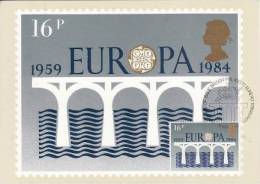 7688 - Grande Bretagne 1984 - Cartes-Maximum (CM)