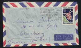 NOUVELLE CALEDONIE - CREVETTE /  1965  - # 324 SUR LETTRE AVION POUR STRASBOURG (ref 3317) - Covers & Documents