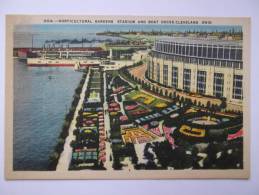 Carte Postale 204 Horticultural Gardens Stadium And Boat Docks Cleveland Ohio - NO21 - Cleveland