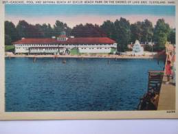 Carte Postale 257 Cascade Pool And Bathing Beach At Euclid Beach Park On The Shores Of Lake Erie Cleveland Ohio - NO21 - Cleveland