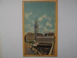 Carte Postale U.S. Post Office Terminal Group And Hotel Cleveland Ohio - NO21 - Cleveland