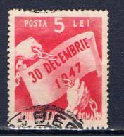 RO+ Rumänien 1947 Mi 1063 - Used Stamps