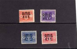 TRIESTE A 1947 AMG-FTT OVERPRINTED SEGNATASSE POSTAGE DUE TASSE SERIE COMPLETA COMPLETE SET MNH BEN CENTRATA - Segnatasse