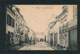 POIX DE LA SOMME - La Rue Saint Martin (belle Carte Animée) - Poix-de-Picardie