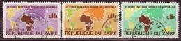 ZAIRE - 1973 - YT N° 832 / 834 - Oblitérés - Série Complète - Used Stamps