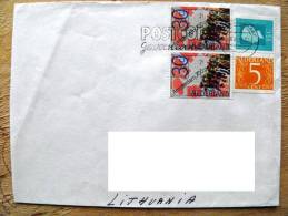 Cover Sent From Netherlands To Lithuania On 1997, Amsterdam - Cartas & Documentos