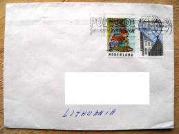 Cover Sent From Netherlands To Lithuania On 1997, Utrecht - Briefe U. Dokumente