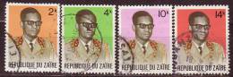 ZAIRE - 1972 - YT N° 810 + 812 + 817 / 818 - Oblitérés - - Used Stamps