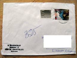 Cover Sent From Netherlands To Lithuania On 1992, Leger Des Heils, Zwolle - Cartas & Documentos