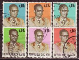 - ZAIRE - 1973 - YT N° 823  / 828 - Oblitérés - Série Complète - Used Stamps
