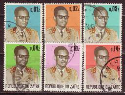 - ZAIRE - 1973 - YT N° 823  / 828 - Oblitérés - Série Complète - Oblitérés