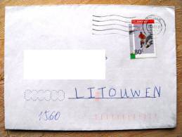 Cover Sent From Netherlands To Lithuania On 1992, Olympic Games Field Hockey - Lettres & Documents