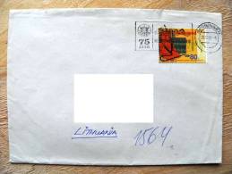 Cover Sent From Netherlands To Lithuania On 1992, Bear Teddy, Special Cancel - Briefe U. Dokumente