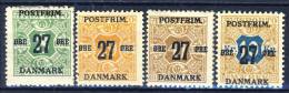#C1365. Denmark 1918. 4 Different. MH(*) See Description! - Ungebraucht