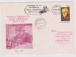 Mihail Sadoveanu,writer-Grand Master Of United Romanian Freemasonry, Chess Romania Cover 1984 - Freimaurerei