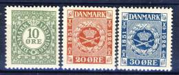 #C1378. Denmark 1926. Michel 153-55. MH(*) See Description! - Ungebraucht