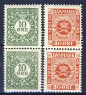 #C1379. Denmark 1926. Michel 153-54 X2. MH(*)/MNH(**) See Description! - Unused Stamps