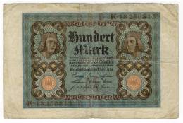 GERMANY  -  DEUTCHLAND  -  Reichsbanknote  -  100 Mark  -  01/11/1920  -  P.69b - 100 Mark