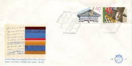 Netherlands-First Day Cover FDC- "Inscribed Tympanum & Architrave"," ´Gay Company´-Tile Floor" 's Gravenhage 2.10.1979 - Briefe U. Dokumente