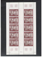 Feuille Complète  D'Andorre Français De 10  Timbres Du N°  193. - Neufs