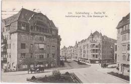 Berlin Schöneberg Aschaffenburger Strasse Ecke Bamberger Strasse Belebt Pferde Lieferwagen 18.7.1917 Feldpost Gelaufen - Schoeneberg