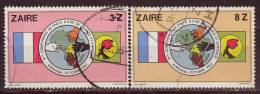 - ZAIRE - 1982 - YT N° 1095 + 1097   - Oblitérés - - Gebraucht