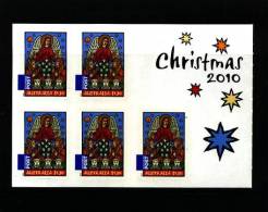 AUSTRALIA - 2010  CHRISTMAS SELF-ADHESIVE  SHEETLET   MINT NH - Blocks & Sheetlets