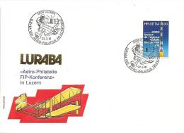 Sonderbrief  "Astro Philatelie FIP-Konferenz Luzern"              1981 - Covers & Documents