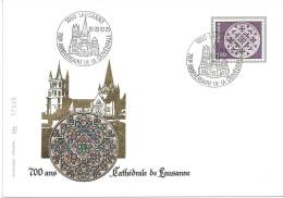Sonderbrief  "700 Ans Cathédrale De Lausanne"              1975 - Covers & Documents
