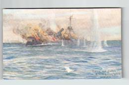 Sydney And Emden OH North Keeling Island Artist Signed W L Wyllee - 1939-1945: 2ème Guerre