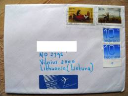 Cover Sent From Netherlands To Lithuania On 1997, Kinderzegels - Briefe U. Dokumente