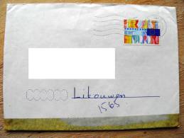 Cover Sent From Netherlands To Lithuania On 1992, Europe Flag - Briefe U. Dokumente