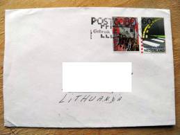 Cover Sent From Netherlands To Lithuania On 1994, Amsterdam 700, Veilig Verkeer - Briefe U. Dokumente