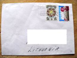 Cover Sent From Netherlands To Lithuania On 1996, Reumabestruding 50 Jaar - Cartas & Documentos