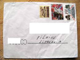 Cover Sent From Netherlands To Lithuania On 1995, Amsterdam 700, - Briefe U. Dokumente