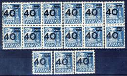 #C1392. Denmark 1940. Michel 257. MH(*)/MNH(**) (8 Items **). See Description! - Unused Stamps