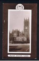 RB 888 - Real Photo Postcard - Leeds Parish Church & Coat Of Arms - Lancashire - Leeds