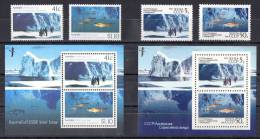 Australia 1990 Joint Issue With USSR - Minisheets & Stamps MNH Of Both Countries - Ungebraucht