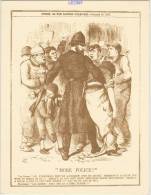 Carte DOUBLE  " MORE POLICE " Punch Or The LONDON CHARIVARI - Octobre 1877 - - Police - Gendarmerie